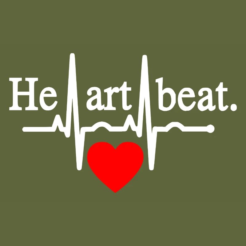 Heartbeat - White Red