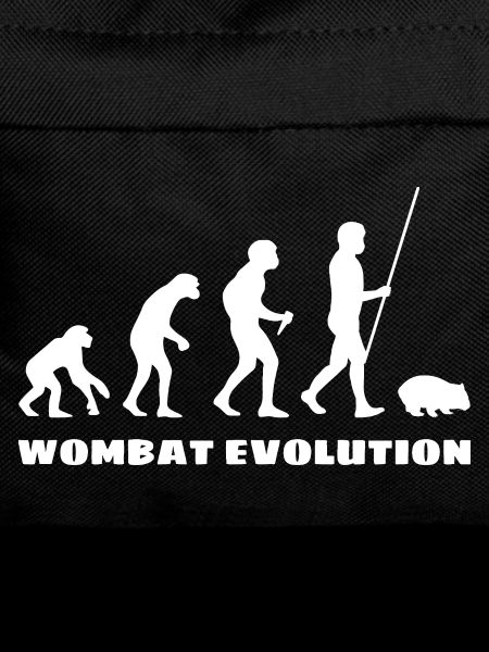 Wombat Evolution Australien Tier Silhouette