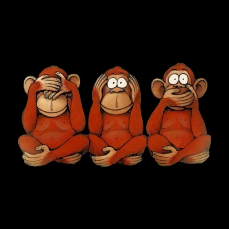 Trois singes