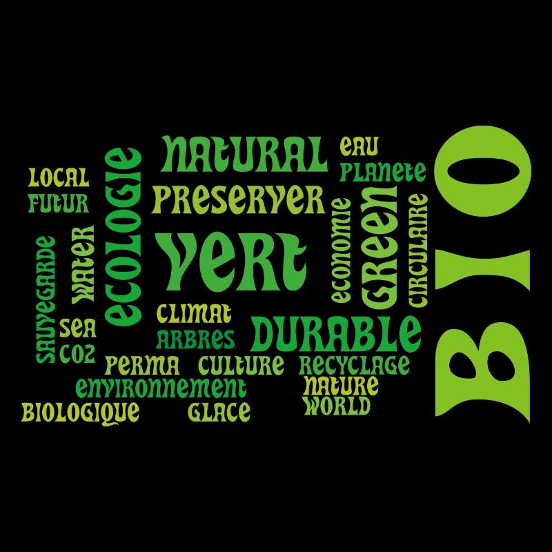 Bio et Ecologie : nuage vert de mots clés