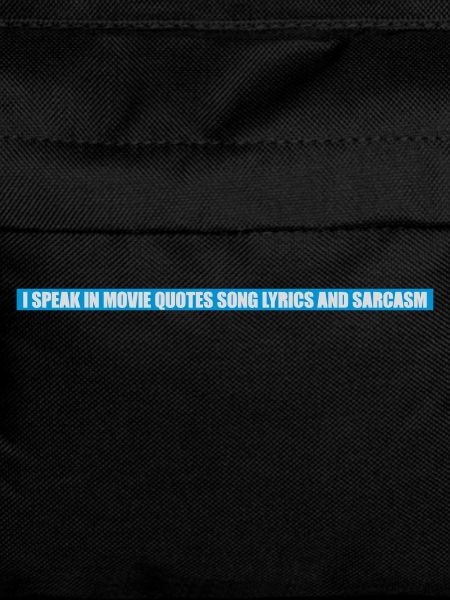 speak lyrics and sarcasm