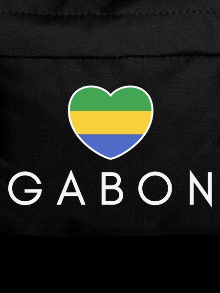 Heart with Gabonese flag, Gabonese pride