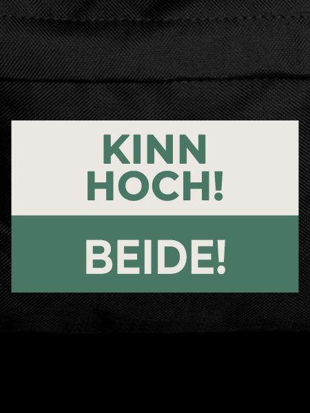 Kinn hoch! Beide! – Frecher Motivationsspruch