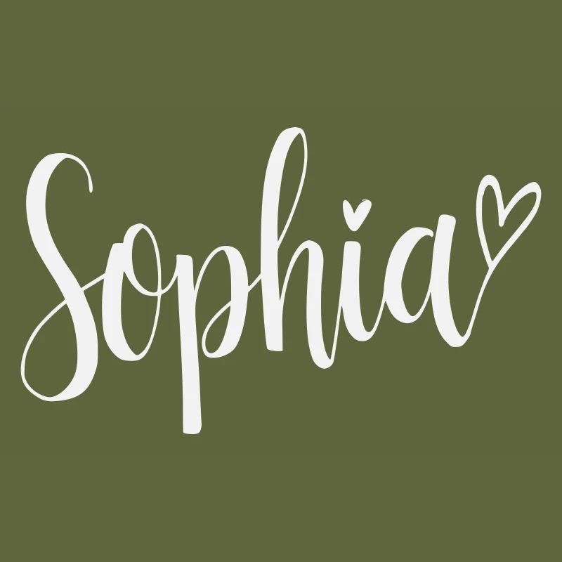 Sophia Name Font Heart