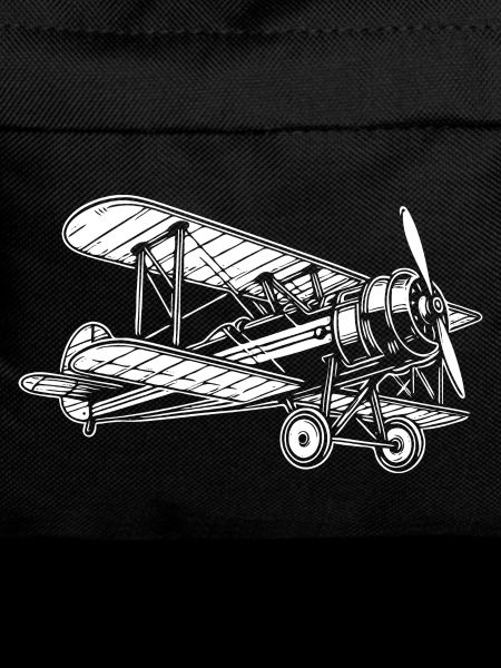 Doppeldecker Oldtimer, Klassisches Flugzeug Design