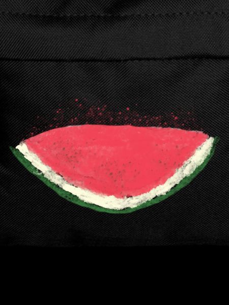 Melon, pastèque, aquarelle