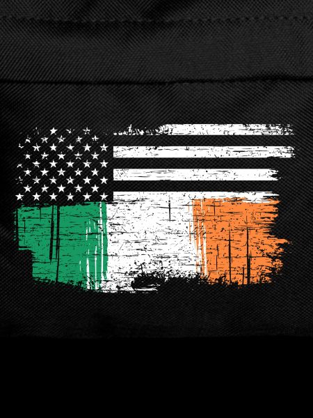 Brushstroke Irish Flag with Stars