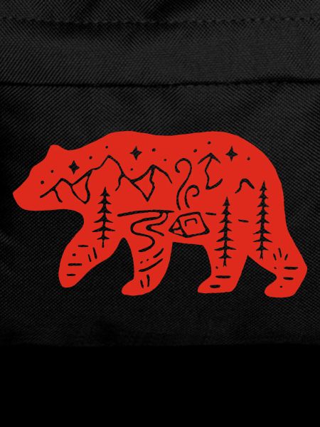 Red bear totem of nature