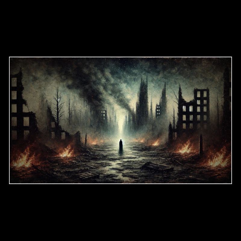 Post-apocalyptic ruins