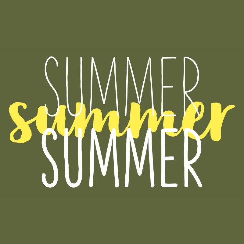 Summer Typo Overlay Yellow Script