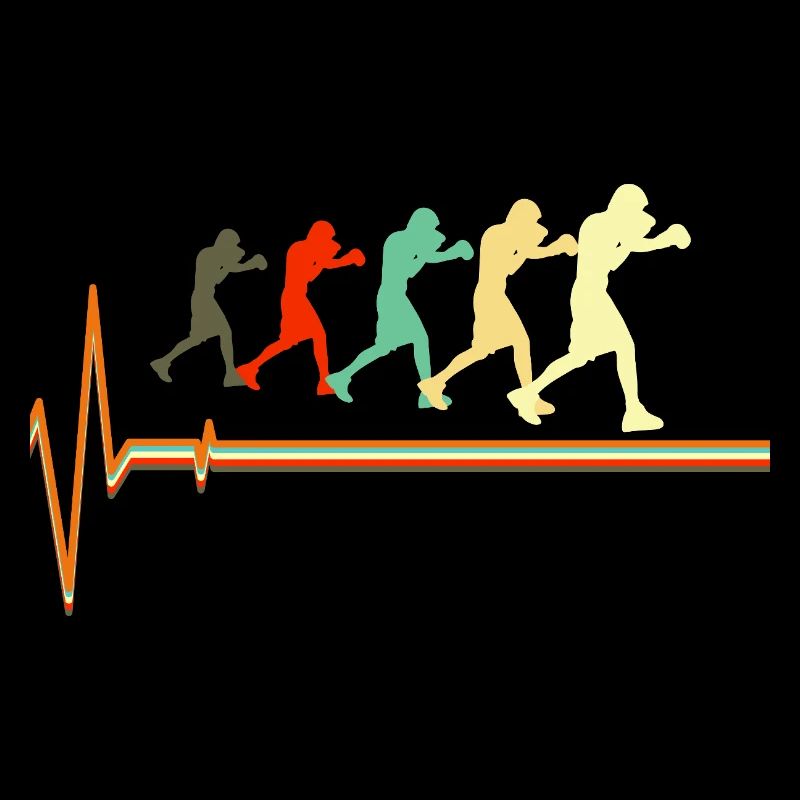 Boxing Heartbeat Evolution Retro Fighter Design