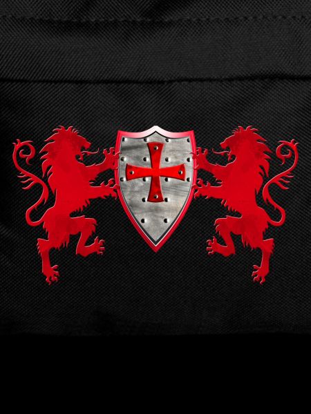 Loewen with the Knight's shield
