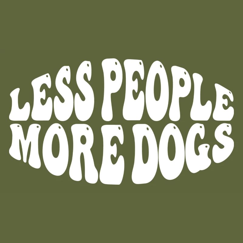 Moins de gens Plus de chiens