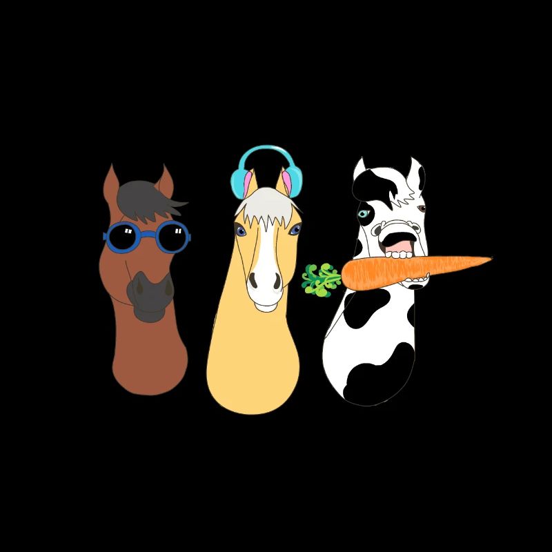 Funky Tierdesign mit bunten Accessoires