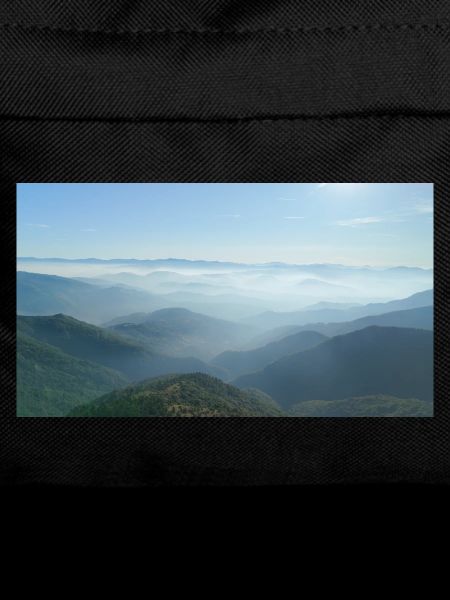 Foggy mountain ranges morning mist