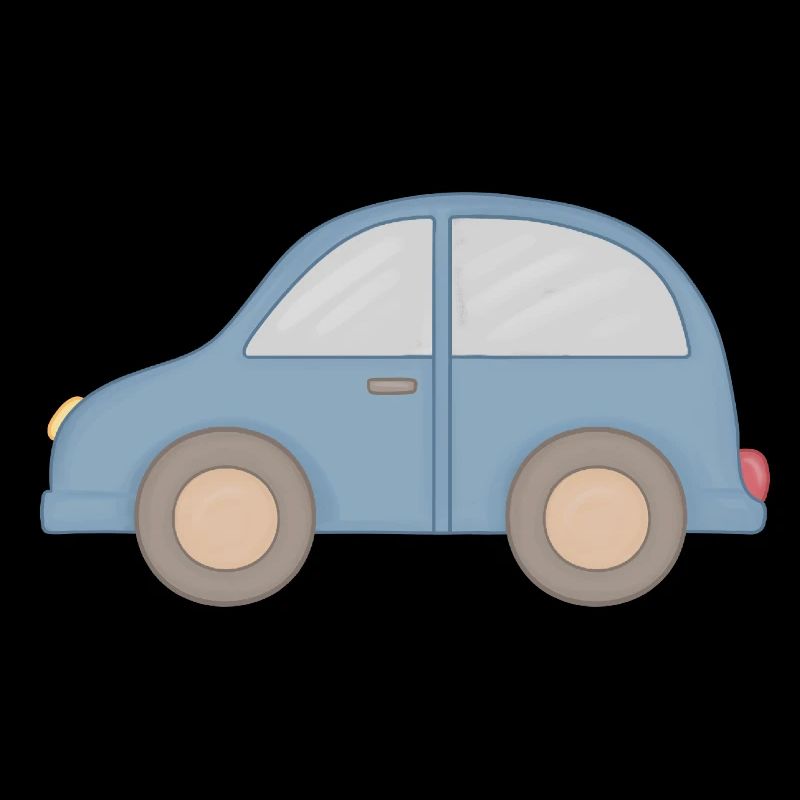 Petit graphique de voiture bleue