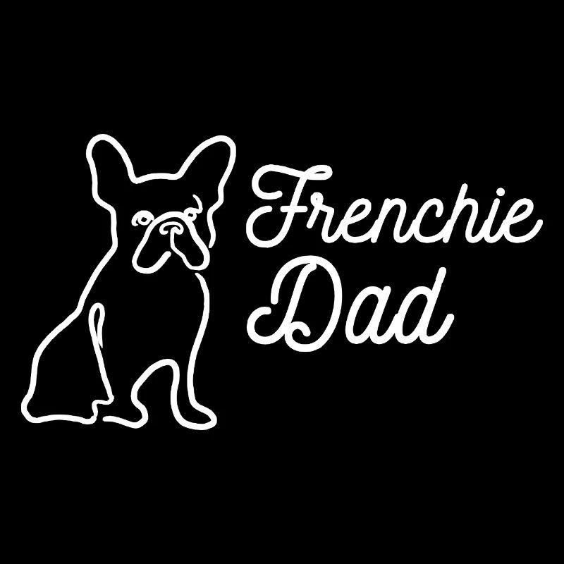 Frenchie Dad Outline Lineart