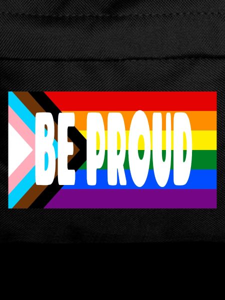 Be Proud Pride Flag Text