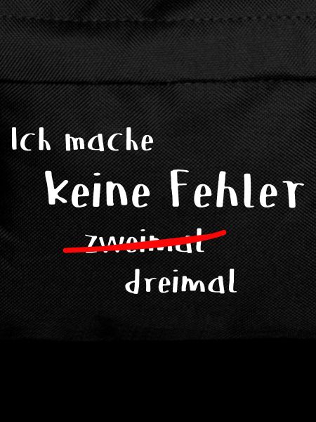 Keine Fehler 2 mal