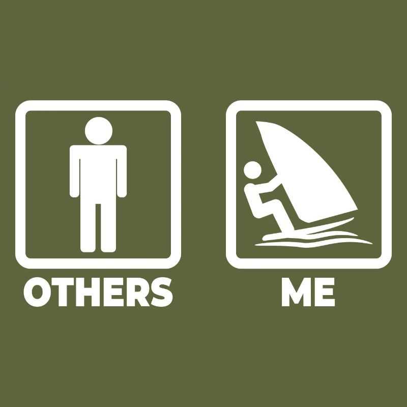 Funny windsurfer