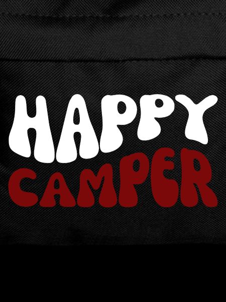 Happy Camper lettering Outdoor