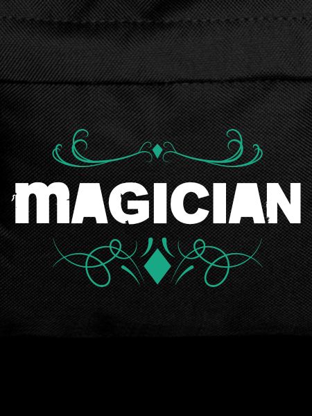 Magician logo with baroque ornament