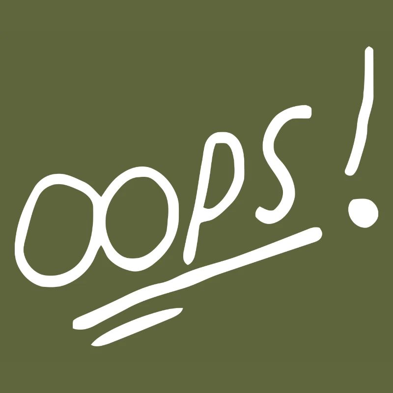 Vibrant Oops Handwritten Text Design
