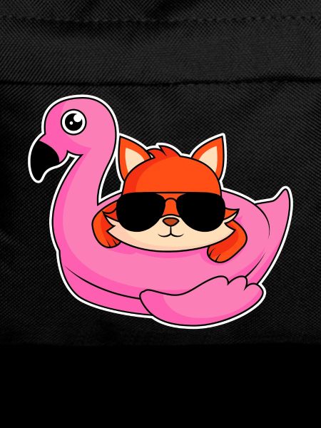 Fox in flamingo design