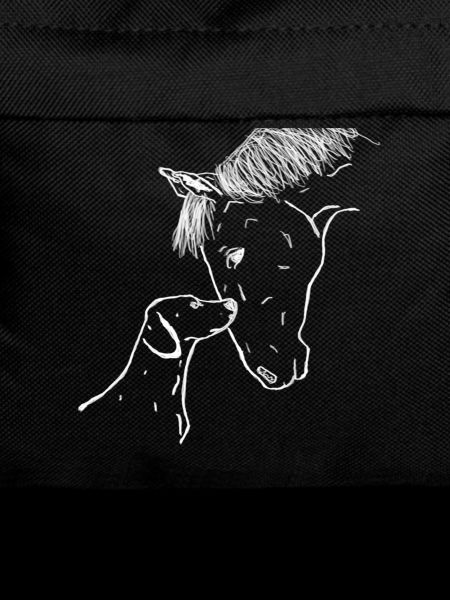 Horse and dog