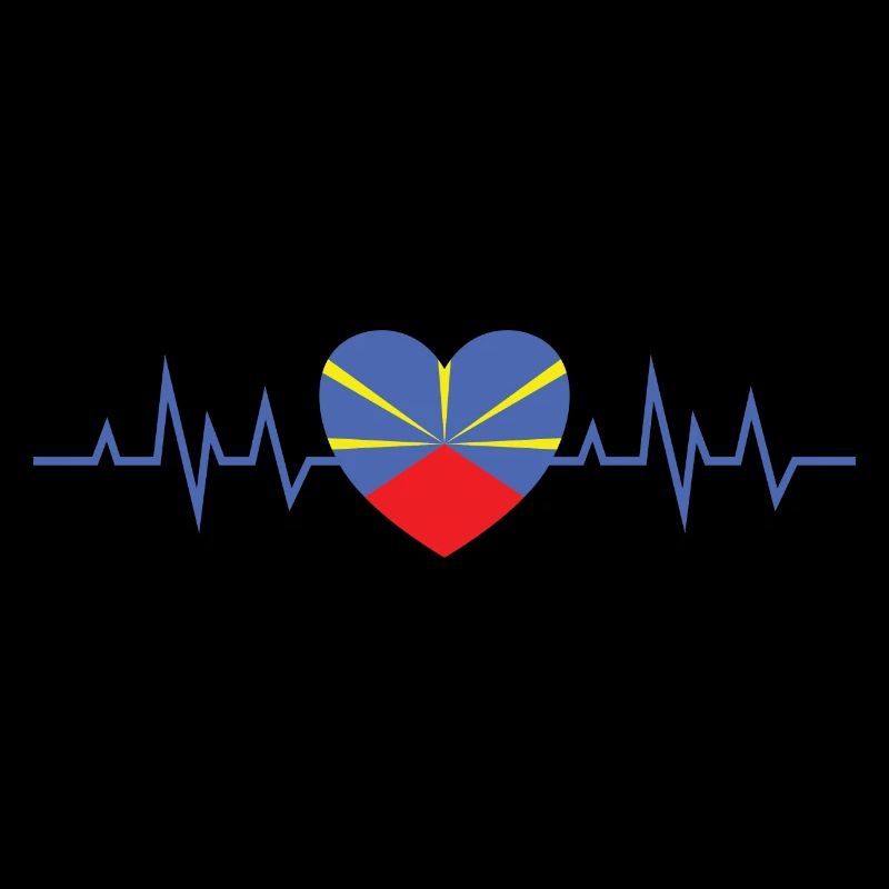 Idee cadeau souvenir drapeau de la Réunion 974