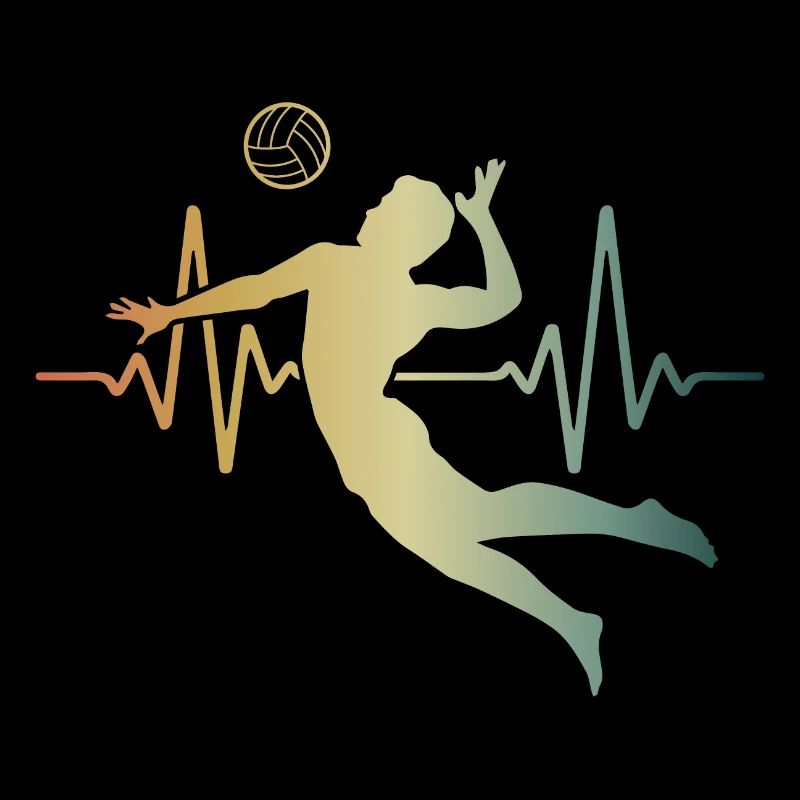 Heartbeat Volleyball ECG Pulse