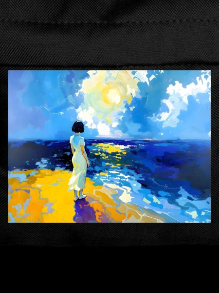 Mom on the beach