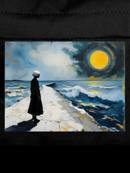 Sun path by the sea