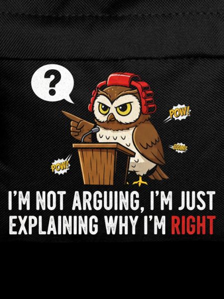 Owl Debater at Podium