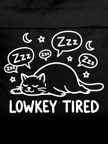 Lowkey Tired Sleeping Cat