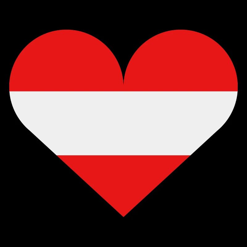 Drapeau du cœur de l’Autriche