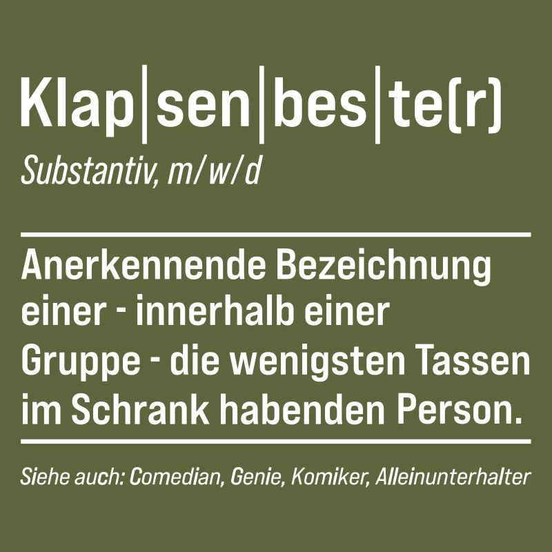 Klapsenbester Definition Fun Sprüche