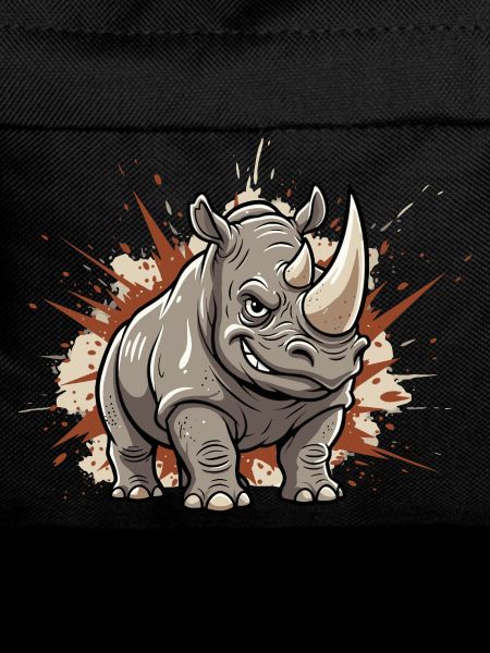 Powerful Rhino Cartoon