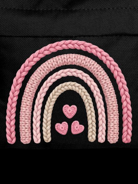 Regenbogen Rosa Strickmuster