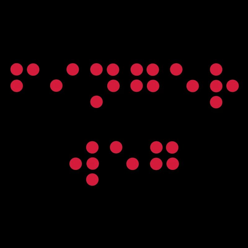 Finger weg - in Blindenschrift