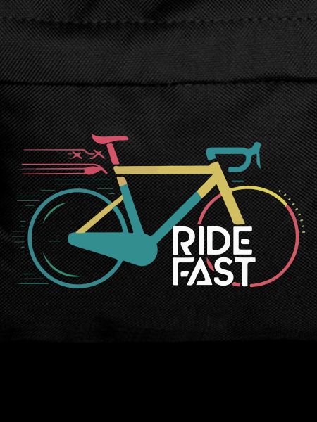 Vivid Speed Bike Print Design