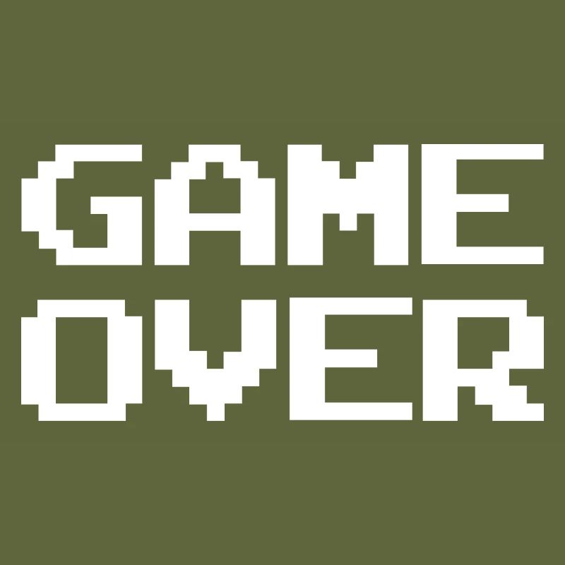 Pixel Game Over Retro