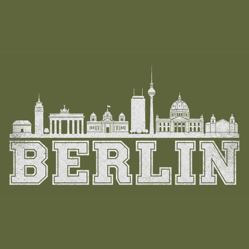 Berlin Skyline Retro 