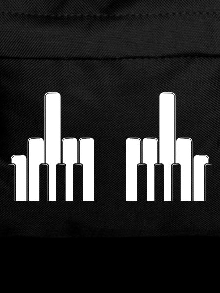 Piano Keys Middle Fingers