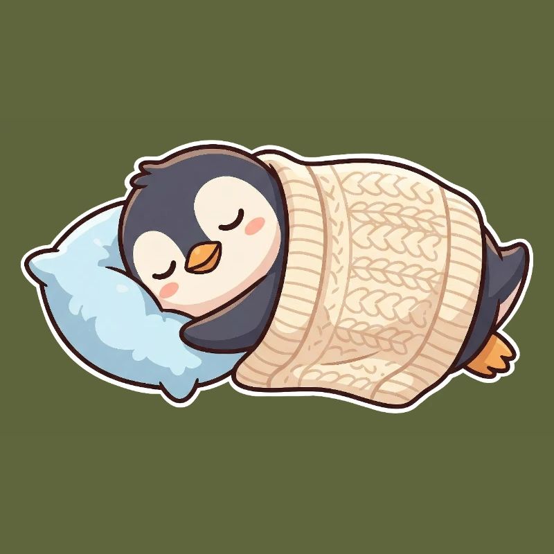 Pinguin Schlafen