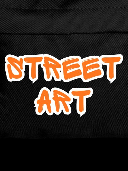 Orange Graffiti Street Art