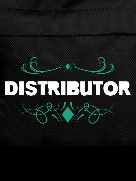 Distributor Ornament-Logo mit Barock-Details