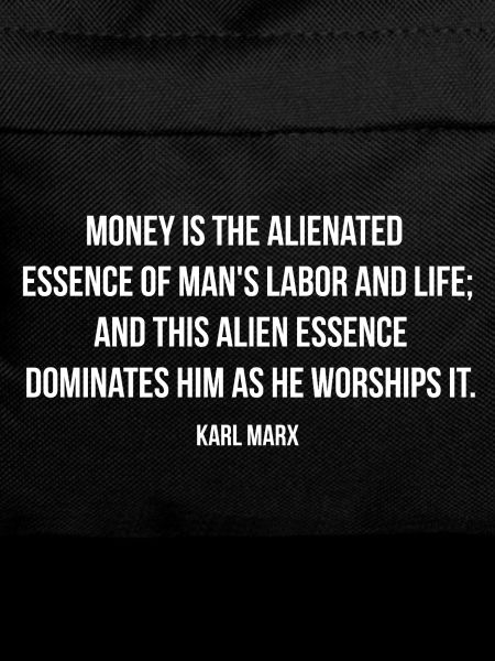 Karl-Marx-Zitat über Geld