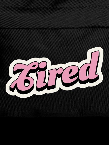 Tired Pink Retro Script Logo