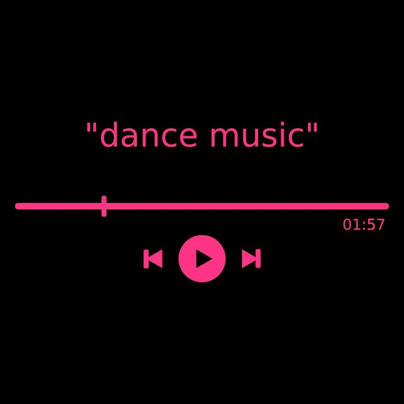 Music Player dance digital streaming play button